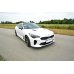 Накладка сплиттер на передний бампер на Kia Stinger GT